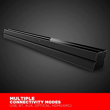 boAt Aavante Bar 1300 | 60W Sound Bar with 2.0 Channel Surround Sound, Smart & Integrated Music,Control enabled, EQ Modes, BT, AUX