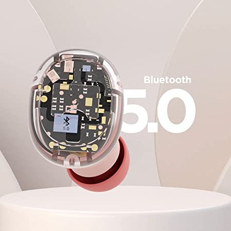 boAt Airdopes 121 v2 | In-Ear Earbuds v2 with 8mm driver, LED Case Battery Indicator, 380mAh Pocket Friendly Charging Case