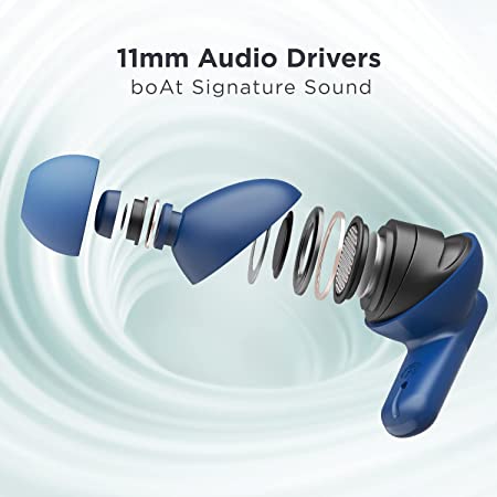 boAt Airdopes 172 | Wireless Earphones with 42 Hours playback with boAt’s Signature Audio Experience, ASAP™ Fast charge