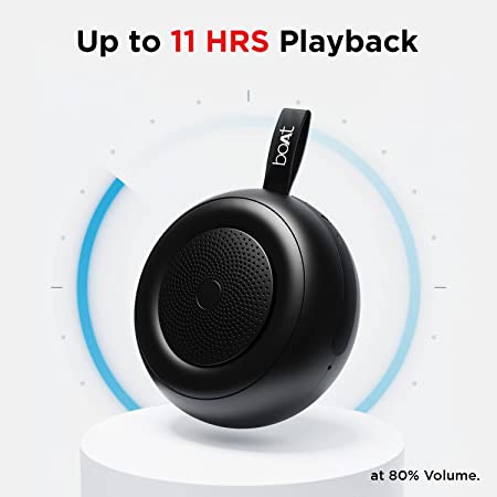 Stone 135 | Portable Bluetooth Speaker with up to 11 Hours Playback & 5W RMS Immersive Sound, IPX 4 Water Resistant