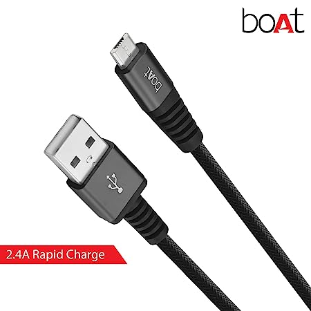 Para-Armour Type-C Cable 1.5M | Type-C Cable for Mobile Phones, Durable Nylon Braiding, 1.5 Meter length, 10000+ bends lifespan