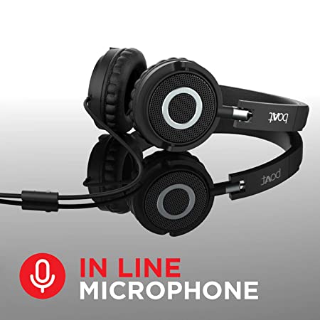 boAt Bassheads 900 | Wired Earphones with 40mm Drivers, Compact & Foldable, In-line microphone, Super Bass
