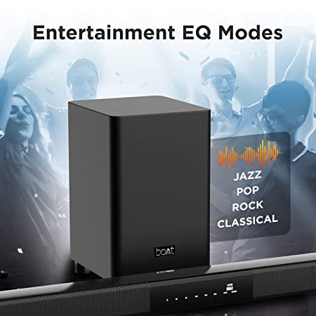 boAt Aavante Bar 1750 | 120W Home Theatre Soundbar with 80W Wireless Subwoofer, USB, Optical, Coaxial, HDMI, AUX, BT
