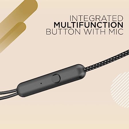 boAt Bassheads 152 | Wired Earphone with Premium HD Sound, Angled Headphone Jack, Super Extra Bass, Active Voice Assistant