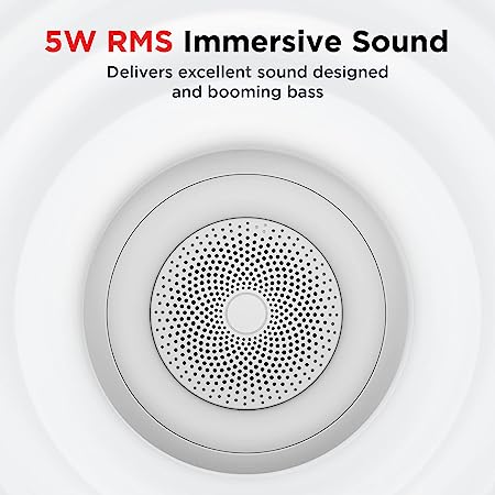 Stone 135 | Portable Bluetooth Speaker with up to 11 Hours Playback & 5W RMS Immersive Sound, IPX 4 Water Resistant