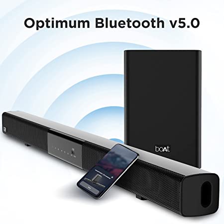 boAt Aavante Bar 1750 | 120W Home Theatre Soundbar with 80W Wireless Subwoofer, USB, Optical, Coaxial, HDMI, AUX, BT