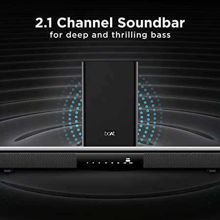 boAt Aavante Bar 1750 | 120W Home Theatre Soundbar with 80W Wireless Subwoofer, USB, Optical, Coaxial, HDMI, AUX, BT