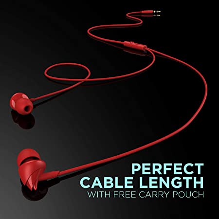 Bassheads 110 | Wired Earphones comes with 10mm Driver, Hawk Inspired Design, Powerful Bass, Stereo In-Line Microphone