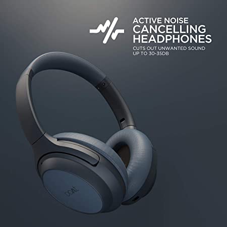 boAt Nirvanaa 1007ANC | Noise Cancelling Headphone with 40mm Dynamic Drivers, 30 Hours Playback, SmartWave™️ Technology