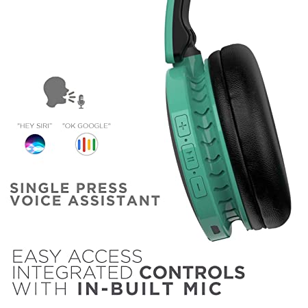 boAt Rockerz 370 | Wireless Headphone with 40mm Dynamic Driver, Bluetooth & AUX Connectivity, Upto 8HRS Playback