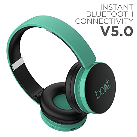 boAt Rockerz 370 | Wireless Headphone with 40mm Dynamic Driver, Bluetooth & AUX Connectivity, Upto 8HRS Playback