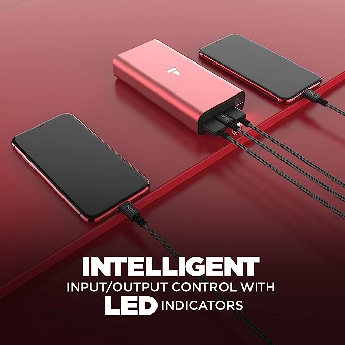 boAt EnergyShroom PB18 | Powerbank with 20000mAh battery capacity with Smart IC protection