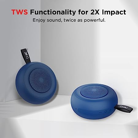 Stone 135 | Portable Bluetooth Speaker with up to 11 Hours Playback & 5W RMS Immersive Sound, IPX 4 Water Resistant