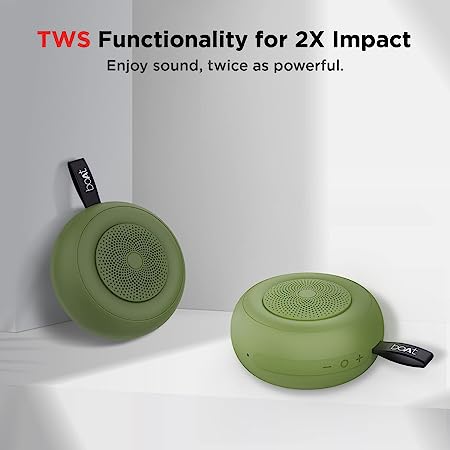 Stone 135 | Portable Bluetooth Speaker with up to 11 Hours Playback & 5W RMS Immersive Sound, IPX 4 Water Resistant