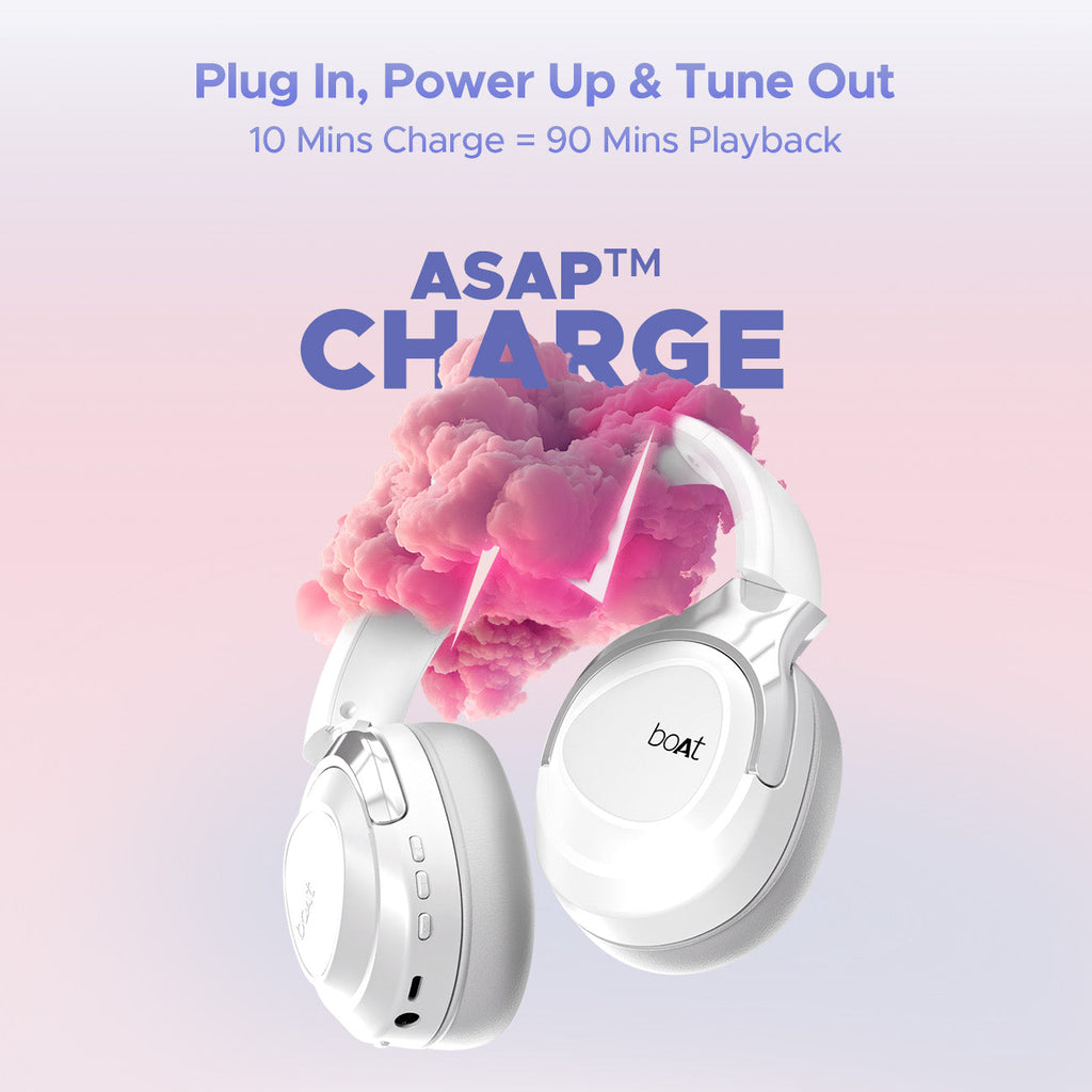 boAt Nirvana Eutopia | Wireless Headphone with 20H Playback, Dual Mics with ENx™ Tech, ASAP™ Charge