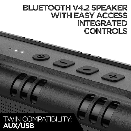boAt Stone 1400 Mini | Portable Bluetooth Speaker with 18W Immersive Sound with dual EQ Modes, Uninterrupted Music Upto 6 Hours