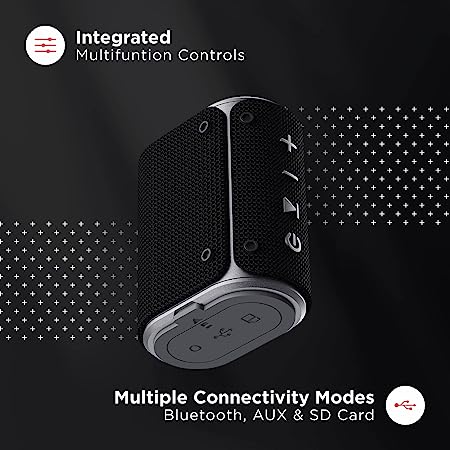boAt Stone Grenade Pro | Portable Bluetooth Speaker with 5W RMS Sound, 7 Hours Playback, IPX6 Water Resistance