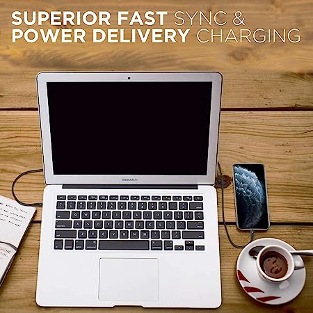 boAt LTG 600 Apple Certified Lightning Cable 1.2 Meter | Premium Fast Charging Cable for Apple devices