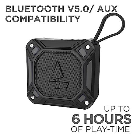 boAt Stone E 300 | Portable Bluetooth Speaker with 5W Immersive Sound, 6 Hours Playback, Bluetooth 5.0, 1500  mAh Battery