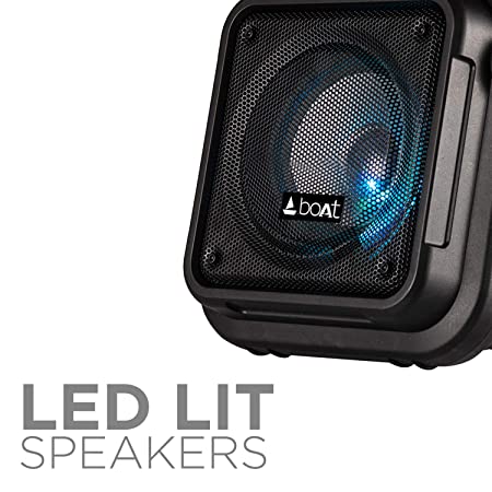 Party Pal 20 | Premium 15W Portable Bluetooth Speaker with Led Lit, Full Range Driver, 4.5 Hours of Party Time, BT, Aux,