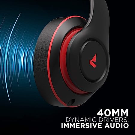 boAt Rockerz 560 | Wireless Headphone with 40mm Dynamic Drivers, 15Hour Non-Stop Music, Ergonomically Designed Over-Ear Headphone Immersive Audio