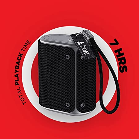 boAt Stone Grenade Pro | Portable Bluetooth Speaker with 5W RMS Sound, 7 Hours Playback, IPX6 Water Resistance