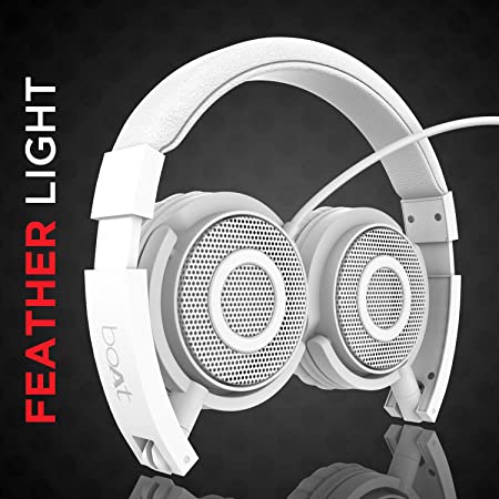 boAt Bassheads 900 | Wired Earphones with 40mm Drivers, Compact & Foldable, In-line microphone, Super Bass