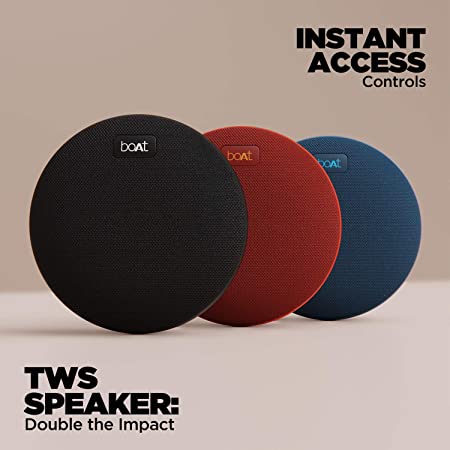 boAt Stone 180 | Bluetooth Speaker with 5W signature sound, Up to 8 Hours of Playtime, IPX7 Sweat & Water Resistance