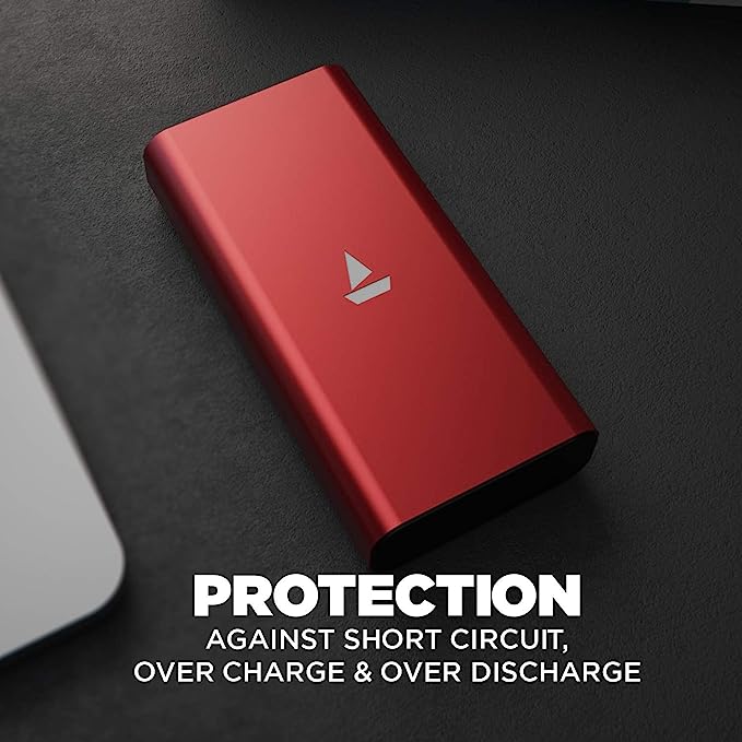 boAt EnergyShroom PB20 | Powerbank with 20000mAh battery capacity with Smart IC protection