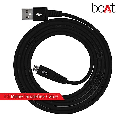 Para-Armour Type-C Cable 1.5M | Type-C Cable for Mobile Phones, Durable Nylon Braiding, 1.5 Meter length, 10000+ bends lifespan