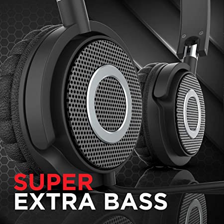 boAt Bassheads 900 | Wired Earphones with 40mm Drivers, Compact & Foldable, In-line microphone, Super Bass