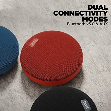 boAt Stone 180 | Bluetooth Speaker with 5W signature sound, Up to 8 Hours of Playtime, IPX7 Sweat & Water Resistance