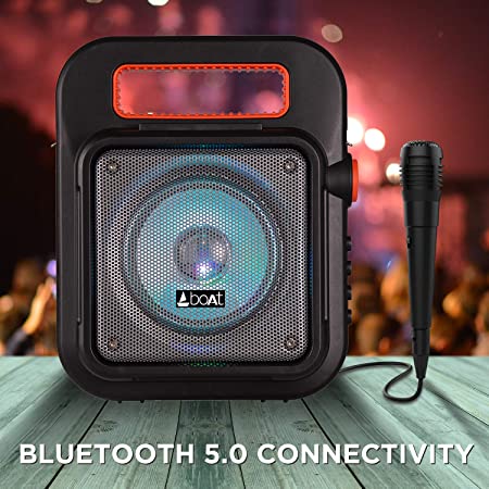 Party Pal 20 | Premium 15W Portable Bluetooth Speaker with Led Lit, Full Range Driver, 4.5 Hours of Party Time, BT, Aux,