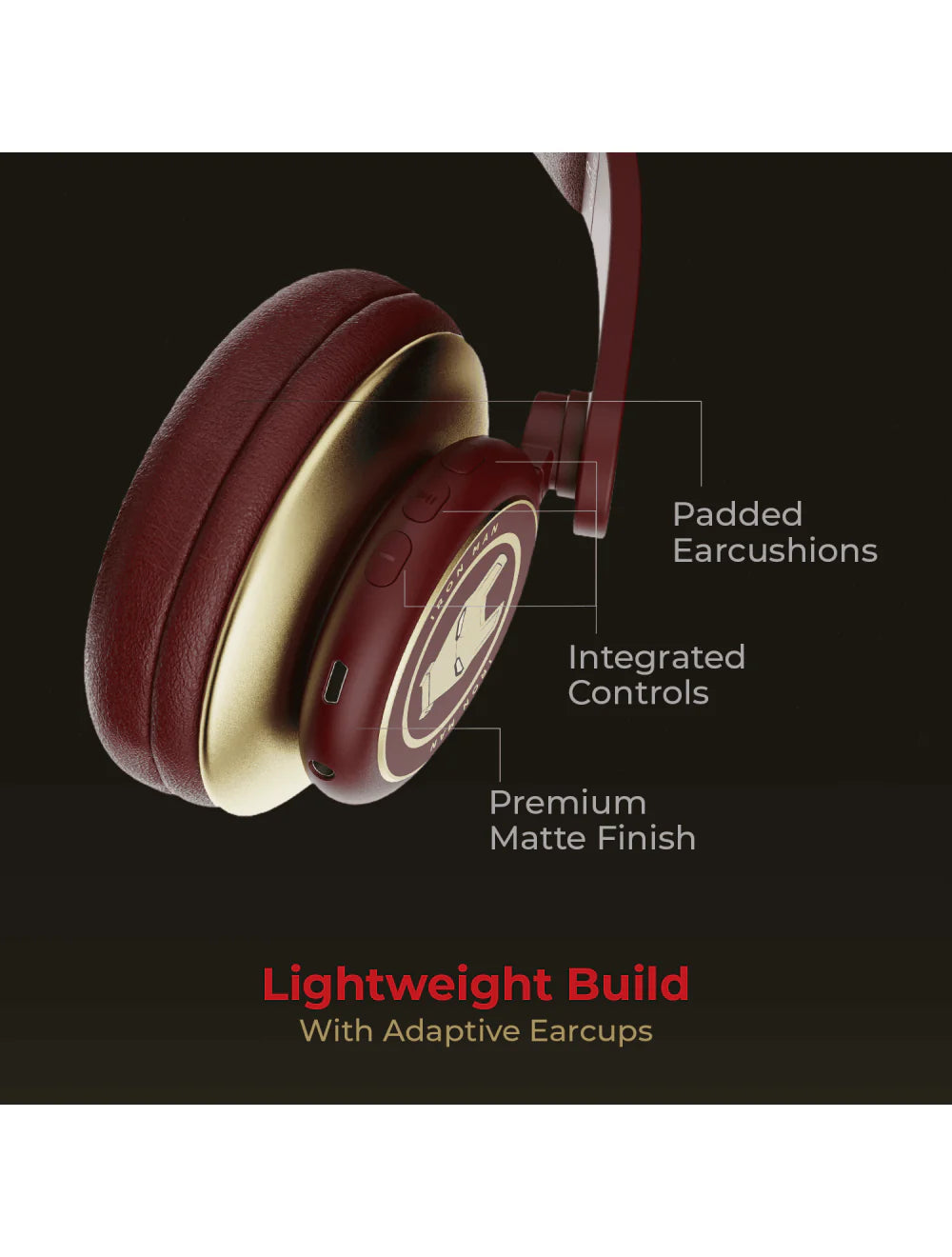 boAt Rockerz 450 Iron Man | Bluetooth Headphones with 15 Hours Playback, 40mm Audio Drivers, Voice Assistant, Dual Connectivity