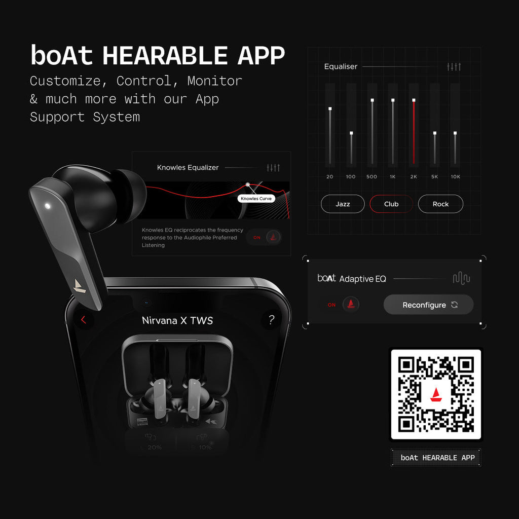 boAt Nirvana X TWS | Wireless Earbuds with Knowles dual drivers, Hi-Res Audio LDAC, 40 Hours Playback, boAt Hi-Fi Sound, ENx™ Technology, Dual Pairing
