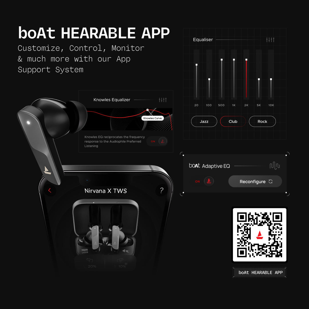 boAt Nirvana X TWS | Wireless Earbuds with Knowles dual drivers, Hi-Res Audio LDAC, 40 Hours Playback, boAt Hi-Fi Sound, ENx™ Technology, Dual Pairing
