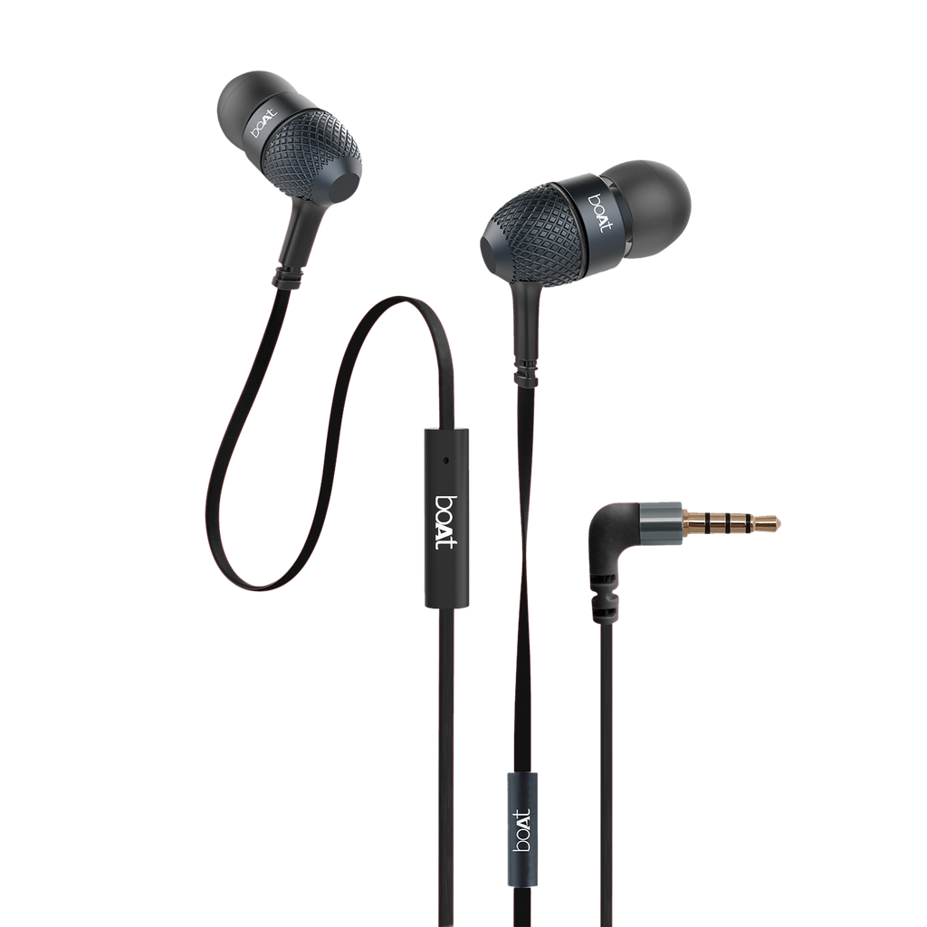 Bassheads 225 | Wired Earphone having 10mm Driver, Passive Noise Cancellation, Polished Metal Design, Hands-free communication