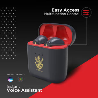boAt Airdopes 131 RCB Edition | Wireless Earbuds with 13mm drivers, 12 Hours Playback, IWP Feature, Bluetooth V5.0