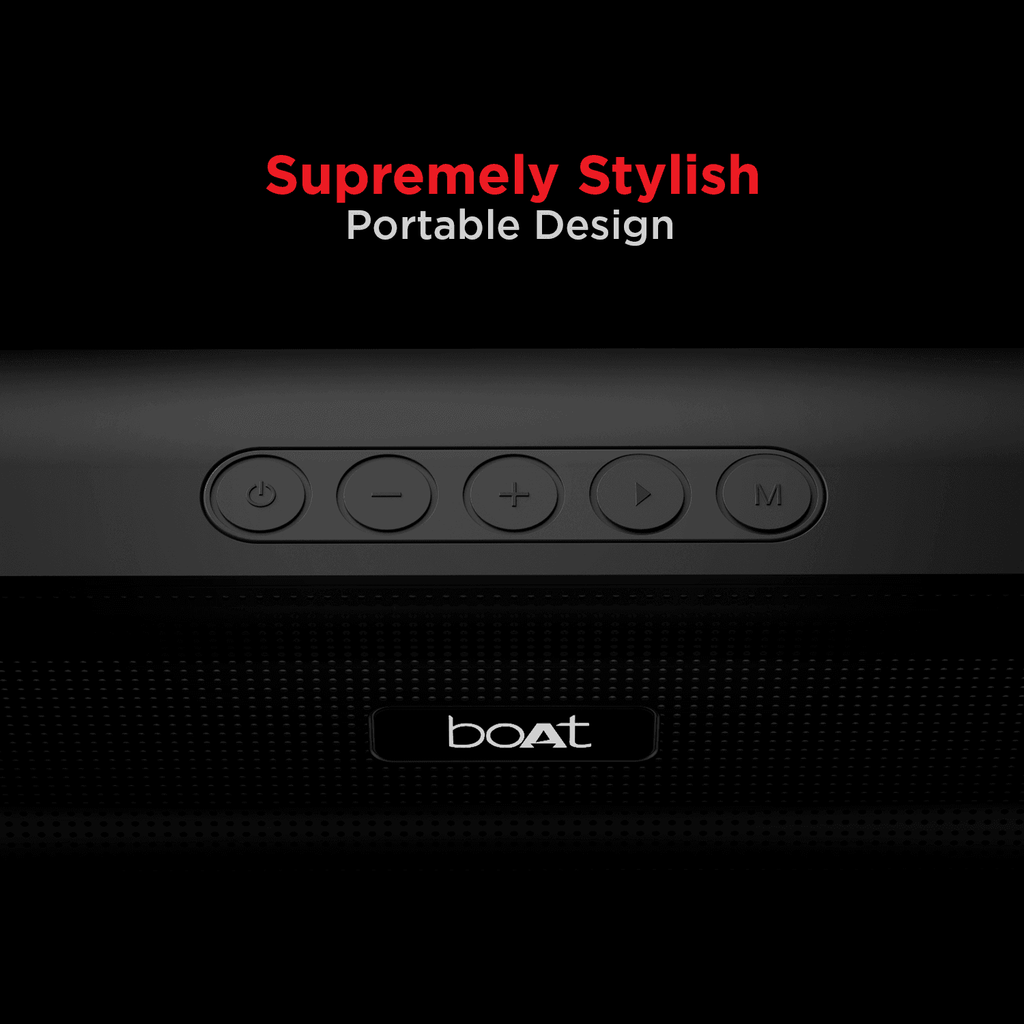 boAt Aavante Bar 558 | Wireless Soundbar with 16W RMS Sound Combined with Dual Passive Radiators, 4.5 Hour Playback