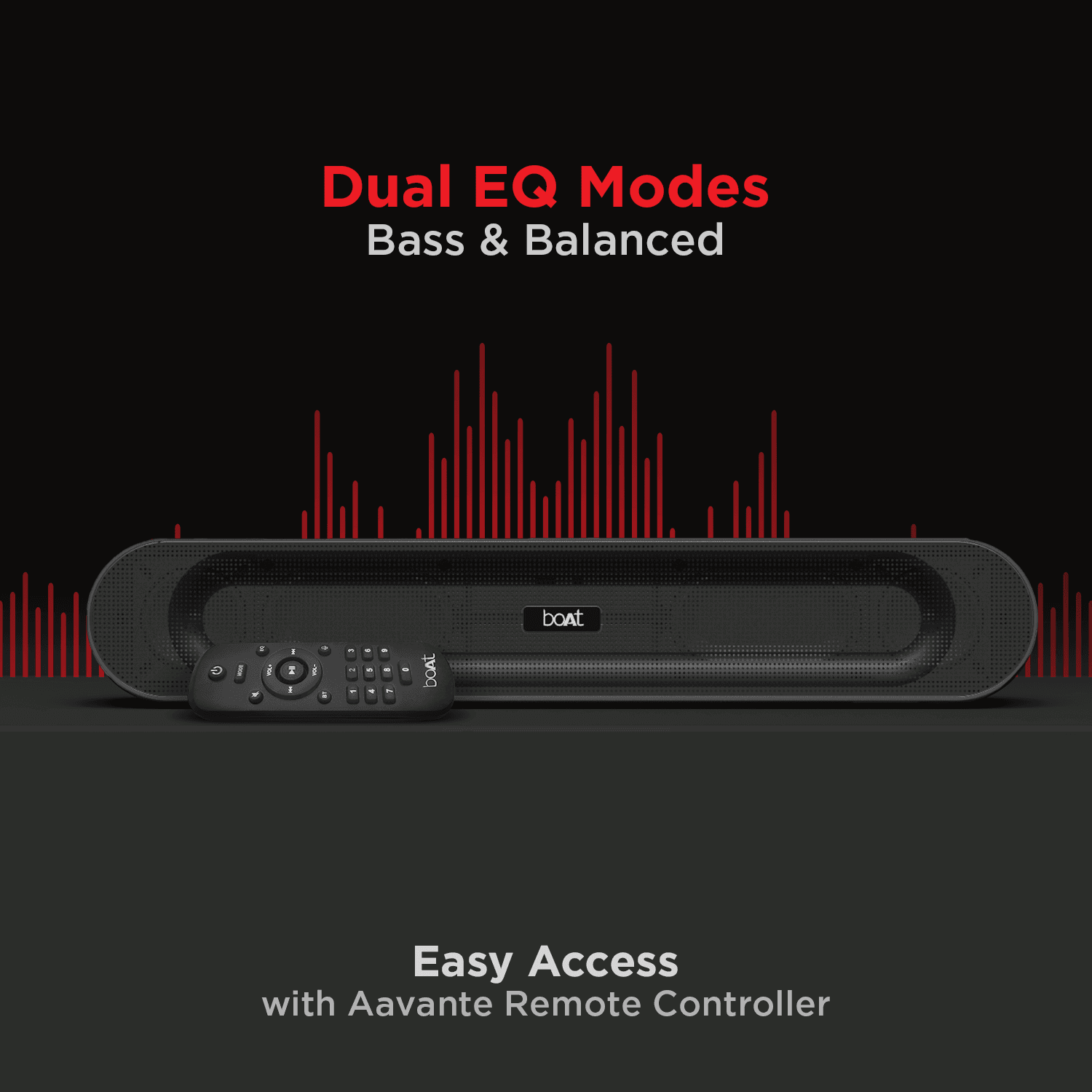 boAt Aavante Bar 553 | 16W Sound bar with Bluetooth V5.0, Dual EQ Modes, USB Compatible, Multiple Connectivity