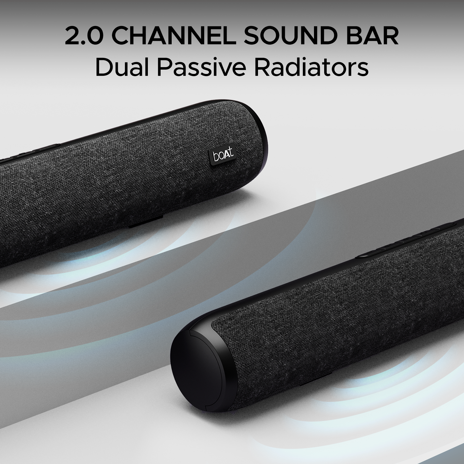 boAt Aavante Bar 600 | 25W RMS Bluetooth Stereo Soundbar, Up to 6 Hours Long Playback, 2.0 Channel, Dual Passive Radiators, BT, AUX