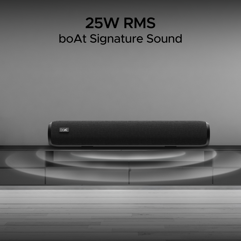 boAt Aavante Bar 610 | 25W Bluetooth Soundbar with 6 Hours Battery Backup, 2.0 Channel, Dual Passive Radiators, Carry & Connect With Ease, BT, AUX