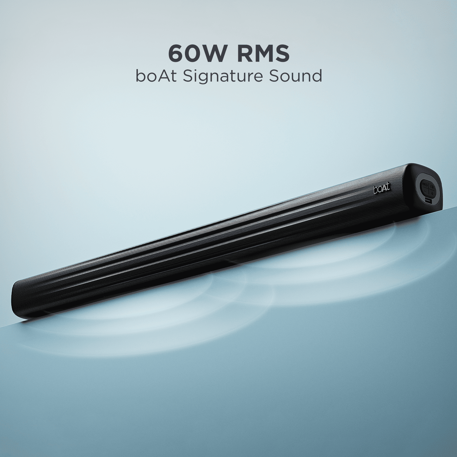 boAt Aavante Bar Rhythm | 60W RMS boAt Signature Sound, 2.0 channel, Multiple EQ Modes, Customized Bass & Treble Settings, BT v5.3, USB, AUX, HDMI (ARC)