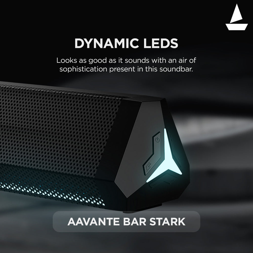 boAt Aavante Bar Stark | 160W RMS Bluetooth Soundbar with Wireless Subwoofer, boAt Signature Sound, Multiple EQ Modes, AUX
