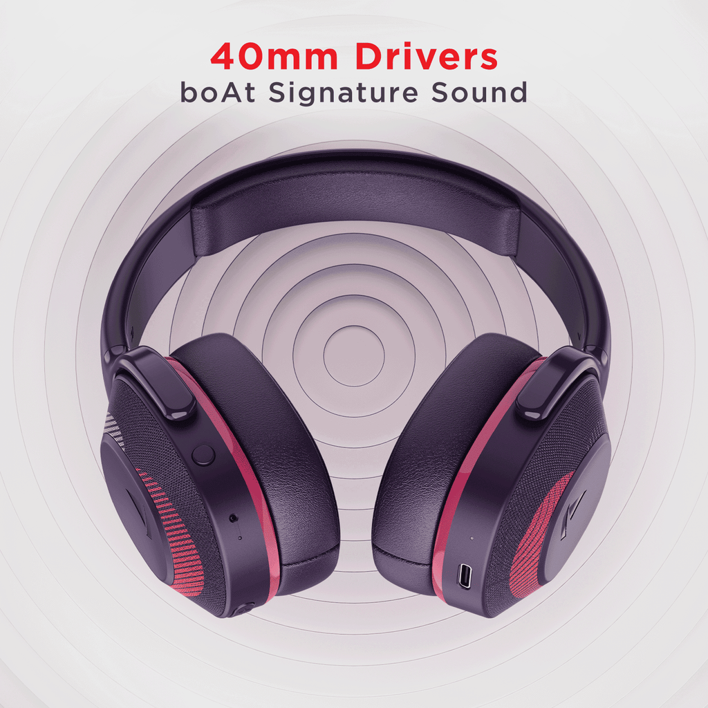 boAt Rockerz 425 | Wireless Bluetooth Headphone with 25 Hours Playback, ASAP Charge, 40mm Drivers