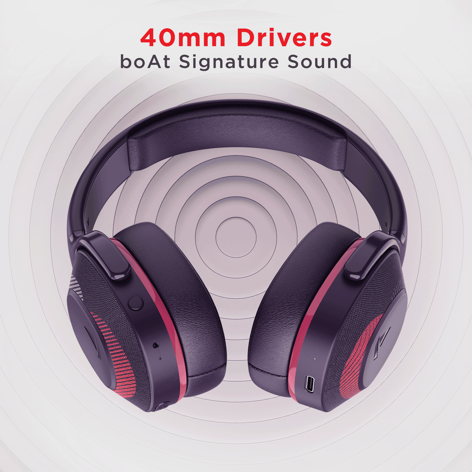 boAt Rockerz 425 | Wireless Bluetooth Headphone with 25 Hours Playback, ASAP Charge, 40mm Drivers