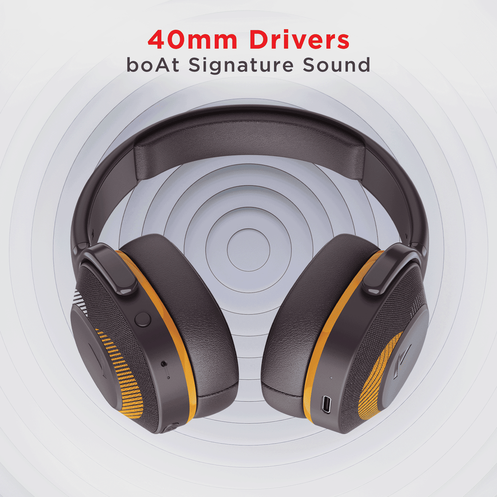 boAt Rockerz 425 | Wireless Bluetooth Headphone with 25 Hours Playback, ASAP Charge, 40mm Drivers