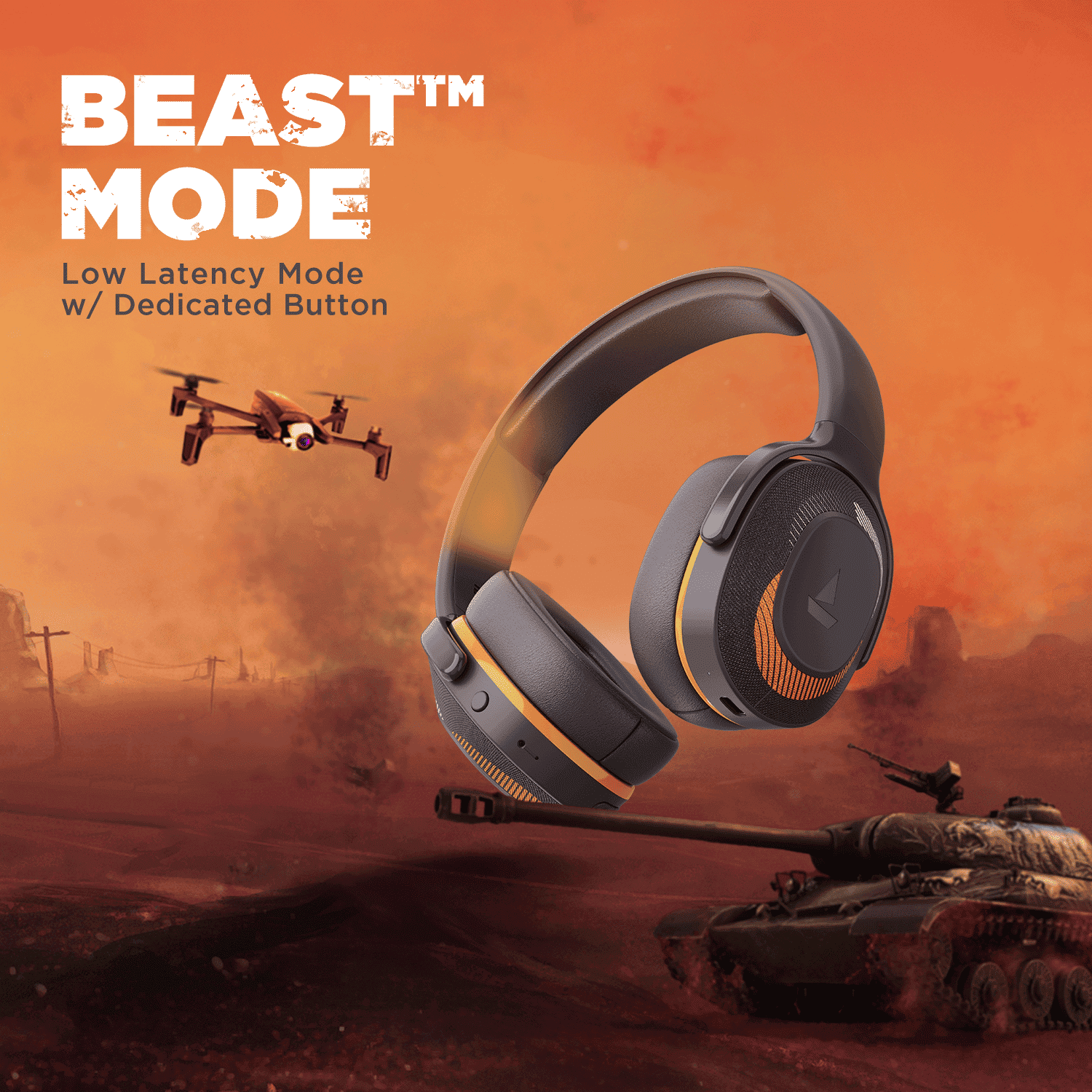 boAt Rockerz 425 | Wireless Bluetooth Headphone with 25 Hours Playback, ASAP Charge, 40mm Drivers