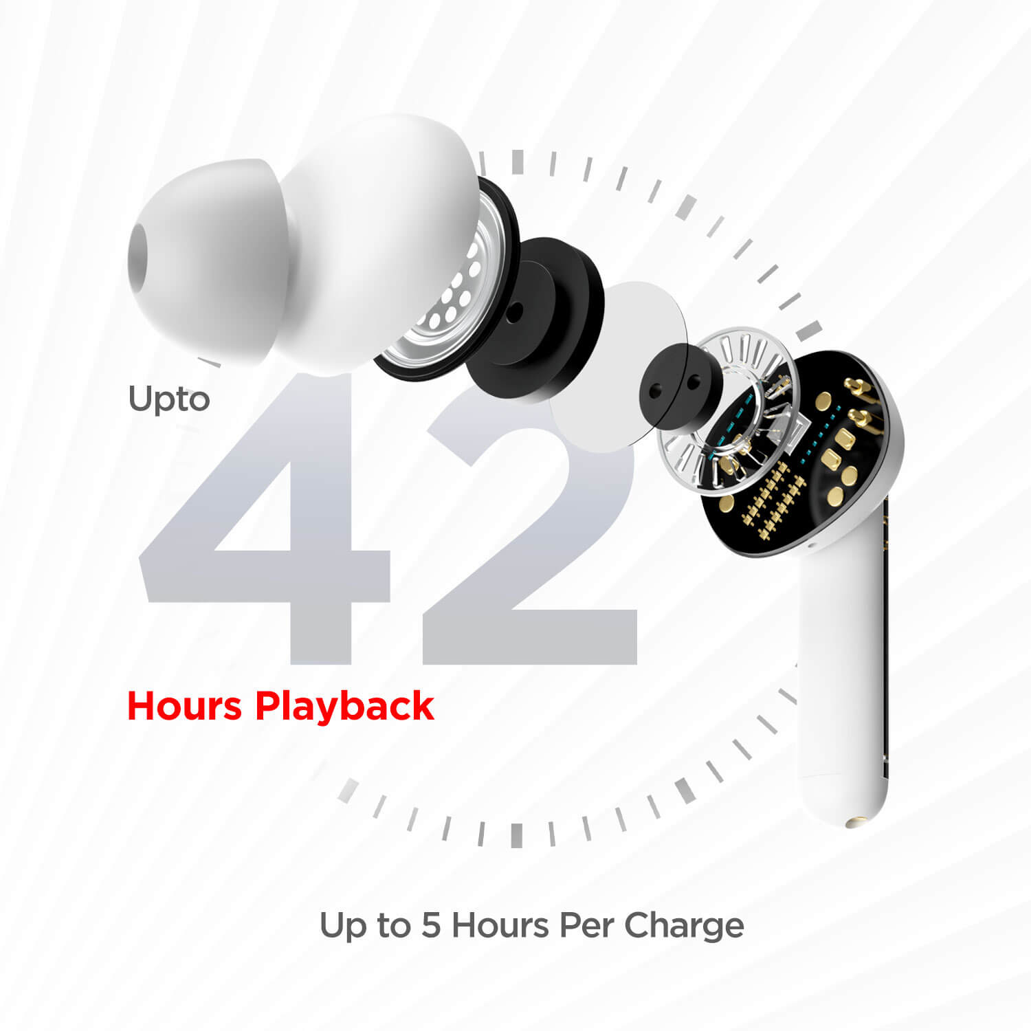 boAt Airdopes 148 | Wireless Earbuds with 8mm Drivers, IWP & ENxTM Technology, ASAP Fast Charge, Upto 42 hours Playback, IPX4 Sweat & Water Resistance
