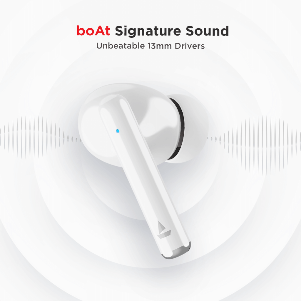 boAt Airdopes 111 | Wireless Earbuds with 13mm drivers, 28 Hours of Playback, IWP Technology, ASAP Charge, Voice Assistant